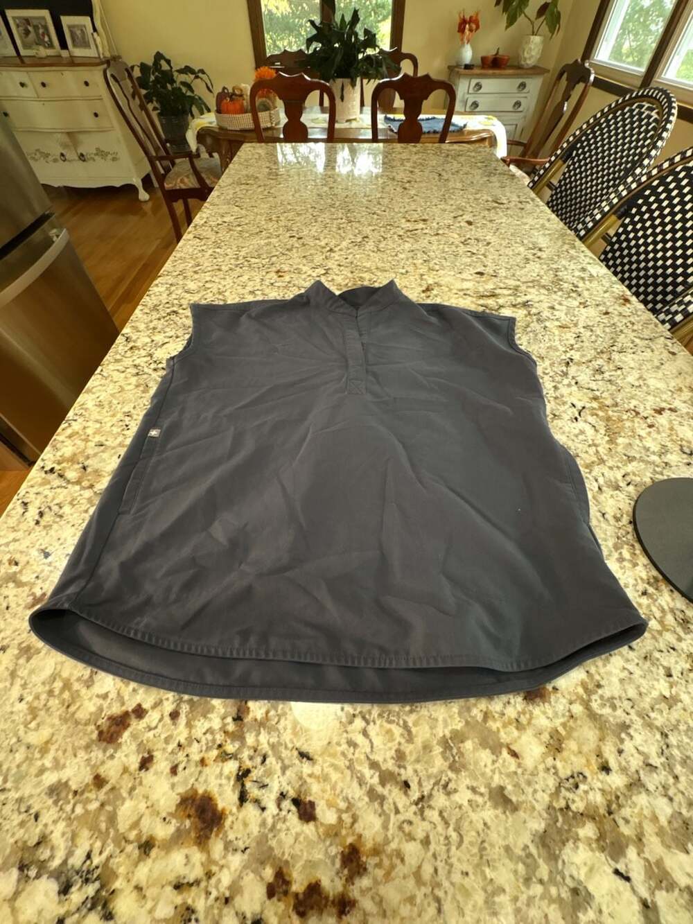 Figs Rafaela Scrub Top Size XS Gray Technical Collection Oversized